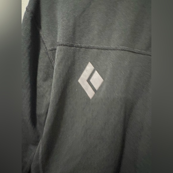 Black Diamond Men’s 1/2 Zip Black Fleece Jacket Size Large - Picture 3 of 8